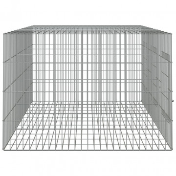 Cușcă pentru iepuri, 3 panouri, 163x79x54 cm, fier galvanizat - Img 6