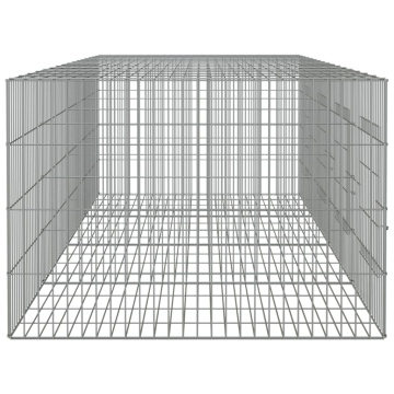 Cușcă pentru iepuri, 4 panouri, 217x79x54 cm, fier galvanizat - Img 7