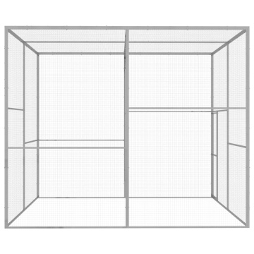 Cușcă pentru pisici, 3x3x2,5 m, oțel galvanizat - Img 3