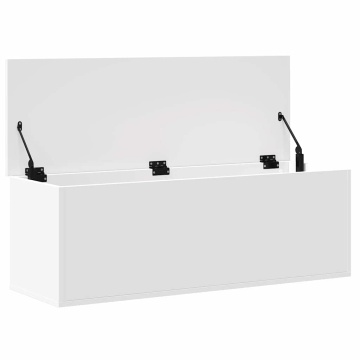 Cutie de depozitare, alb, 102x35x35 cm, lemn prelucrat - Img 6