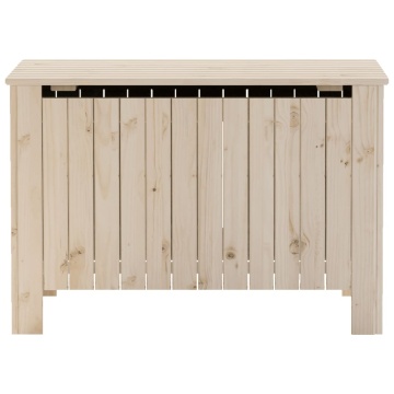Cutie de depozitare cu capac "RANA" 80x49x54 cm, lemn masiv pin - Img 4
