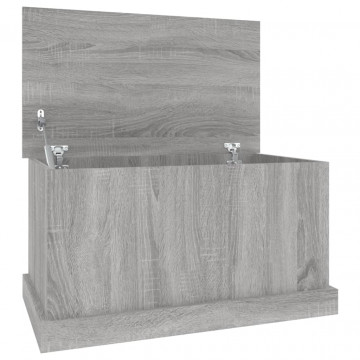 Cutie de depozitare, gri sonoma, 70x40x38 cm, lemn prelucrat - Img 2