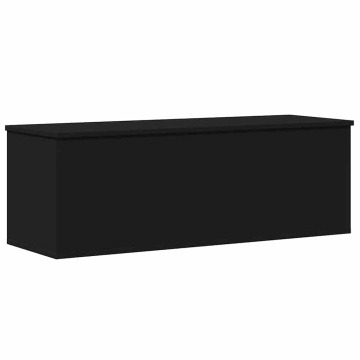 Cutie de depozitare, negru, 102x35x35 cm, lemn prelucrat - Img 2