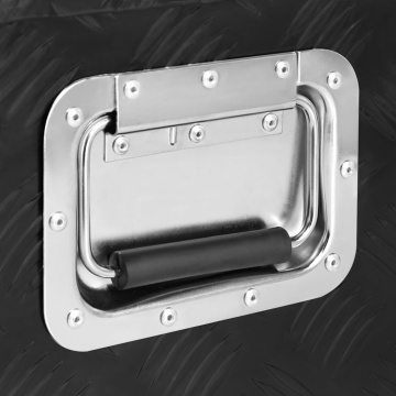 Cutie de depozitare, negru, 90x47x33,5 cm, aluminiu - Img 6