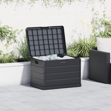 Cutie de depozitare pentru grădină - Antracit, 77.5 x 54.5 x 53 cm, Plastic, 170 L - Img 3
