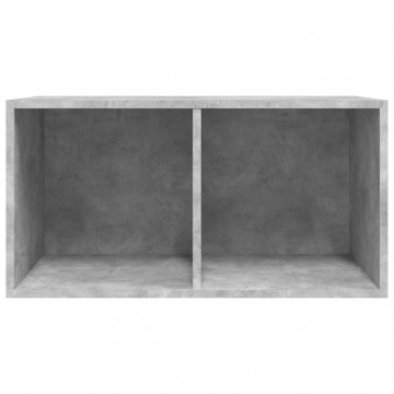 Cutie de depozitare viniluri, gri, 71x34x36 cm, lemn compozit - Img 5