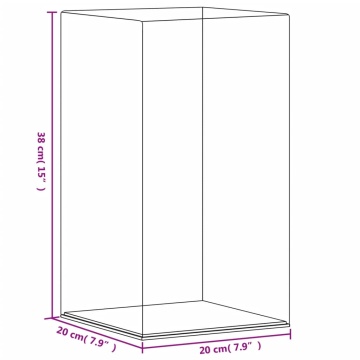 Cutie de prezentare, transparent, 20x20x38 cm, acril - Img 5