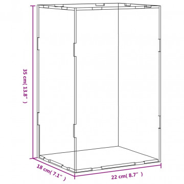 Cutie de prezentare, transparent, 22x18x35 cm, acril - Img 5