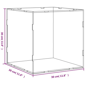 Cutie de prezentare, transparent, 30x30x30 cm, acril - Img 5