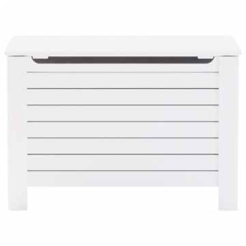 Cutie depozitare capac "RANA", alb, 100x49x54cm, lemn masiv pin - Img 4