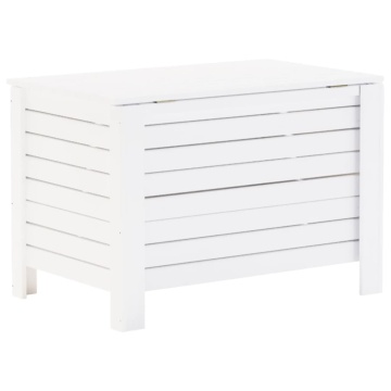 Cutie depozitare capac "RANA", alb, 100x49x54cm, lemn masiv pin - Img 5