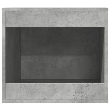 Cutie litieră pisici gri beton 47x59x42 cm lemn prelucrat - Img 4