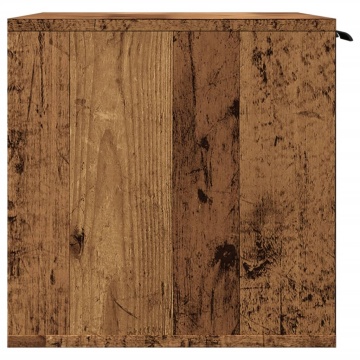 Cutie litieră pisici lemn vechi 80x50x45 cm lemn prelucrat - Img 5