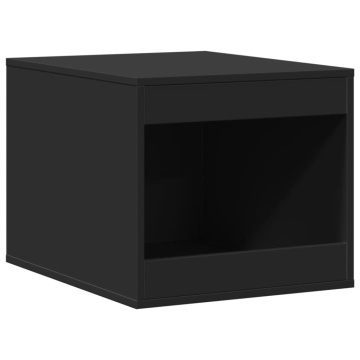 Cutie litieră pisici negru 47x59x42 cm lemn prelucrat - Img 2