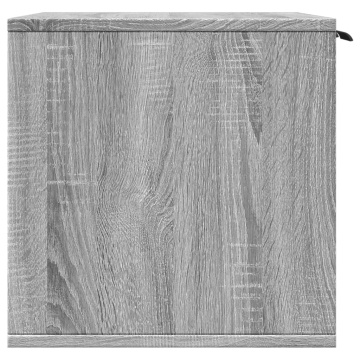 Cutie litieră pisici sonoma gri 60x40x40 cm lemn prelucrat - Img 5