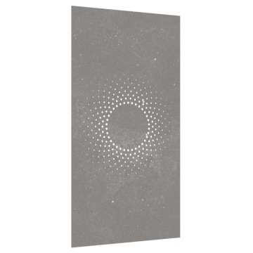 Decor perete de grădină 105x55 cm design soare oțel Corten - Img 3