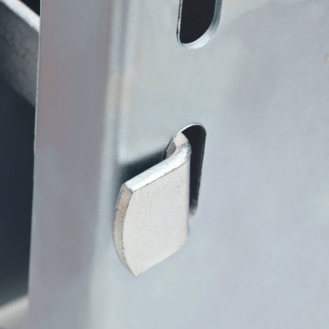 Dispozitiv blocare cârlig remorcă argintiu 11x11x23,5 cm oțel - Img 8