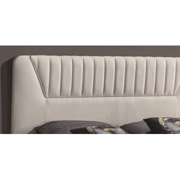 Dormitor Irene, alb, pat 160 x 200 cm, dulap cu 4 usi, 2 noptiere, comoda - Img 2