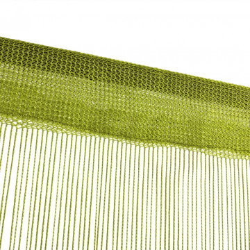 Draperii cu franjuri, 2 buc., 100 x 250 cm, verde - Img 4
