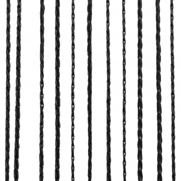 Draperii cu franjuri, 2 buc., 140 x 250 cm, negru - Img 3
