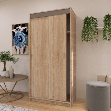 Dressing Barcelona, 200x100x50 cm, Culoare Sonoma din pal de 18 mm - Img 3