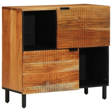Dulap 80x33x75 cm Lemn solid de acacia - Img 2