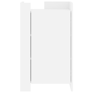 Dulap, alb, 45x35x75 cm, lemn prelucrat - Img 4