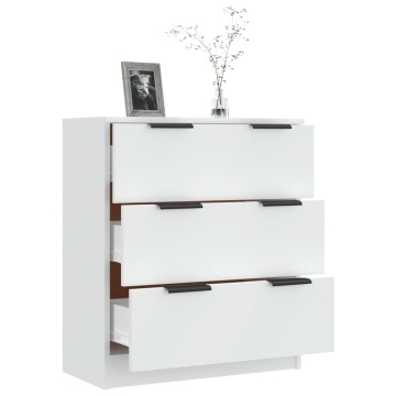Dulap, alb, 60x30x70 cm, lemn prelucrat - Img 4