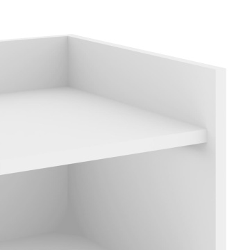 Dulap, alb, 73,5x35x75 cm, lemn prelucrat - Img 7