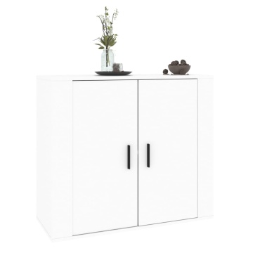 Dulap, alb, 80x33x70 cm, lemn prelucrat - Img 6