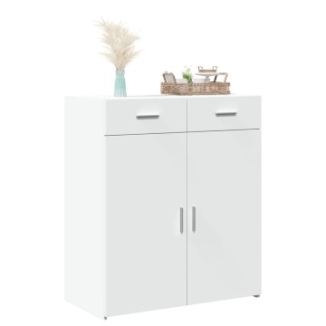 Dulap, alb, 80x42,5x93 cm, lemn prelucrat - Img 3