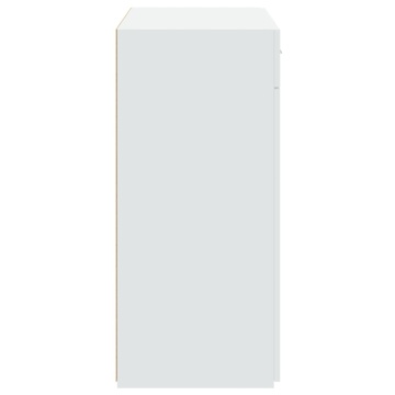 Dulap, alb, 80x42,5x93 cm, lemn prelucrat - Img 8