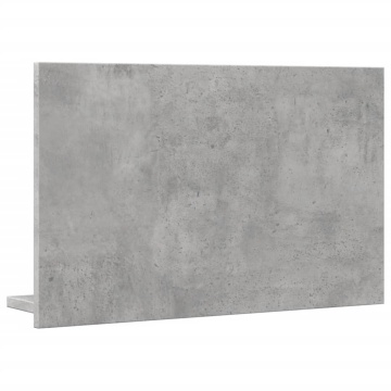 Dulap baie cu oglindă, gri beton, 60x11x37 cm, lemn prelucrat - Img 5
