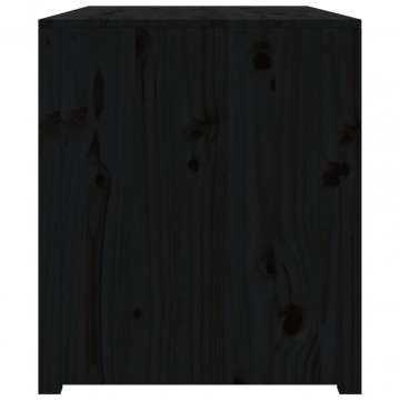 Dulap bucătărie de exterior negru, 106x55x64 cm, lemn masiv pin - Img 8