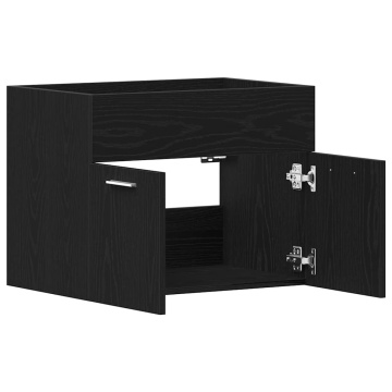 Dulap chiuvetă baie, stejar negru, 60x38,5x46cm, lemn prelucrat - Img 8