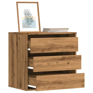 Dulap colț sertare stejar artizanal 60x41x58 cm lemn prelucrat - Img 1