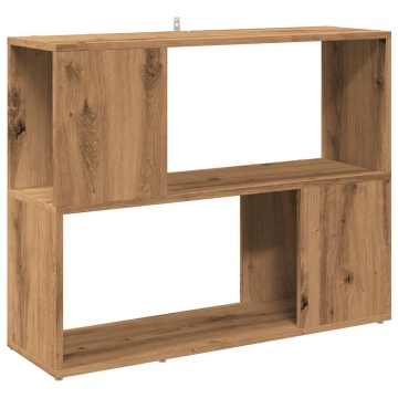 Dulap cu cărți/Separator de cameră Stejar Artisan 80x24x63 cm - Img 2