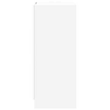Dulap cu LED, alb, 77x34x85 cm, lemn prelucrat - Img 7