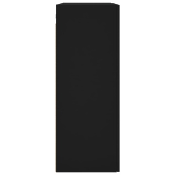 Dulap cu montaj pe perete, negru, 69,5x34x90 cm - Img 7
