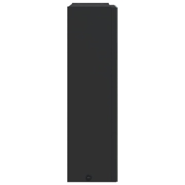 Dulap cu oglindă de baie cu LED, negru, 45x13x52 cm - Img 6