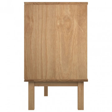 Dulap cu sertar OTTA maro/gri, 111x43x73,5 cm, lemn masiv pin - Img 8