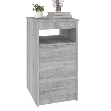 Dulap cu sertar, sonoma gri, 40x50x76 cm, lemn prelucrat - Img 4