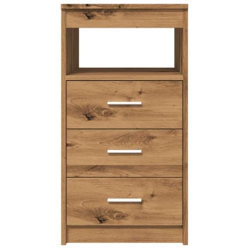 Dulap cu sertar, stejar artizanal, 40x50x76 cm, lemn prelucrat - Img 8