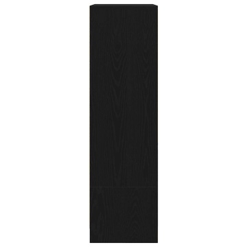 Dulap cu sertar stejar negru 55,5x34x119,5 cm lemn prelucrat - Img 6