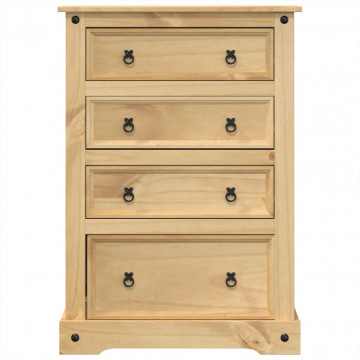 Dulap cu sertare „Corona”, 80x43x114 cm, lemn masiv de pin - Img 4