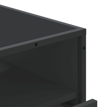 Dulap cu sertare, negru, 70x41x83,5 cm, lemn prelucrat - Img 7
