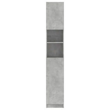 Dulap de baie, gri beton, 32 x 25,5 x 190 cm, PAL - Img 12