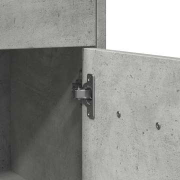 Dulap de baie, gri beton, 60 x 33 x 80 cm, PAL - Img 7