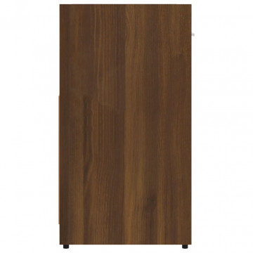Dulap de baie, stejar maro, 60x33x60 cm, lemn prelucrat - Img 6