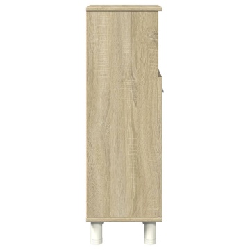 Dulap de baie, stejar sonoma, 30,5x30x95 cm, lemn prelucrat - Img 8
